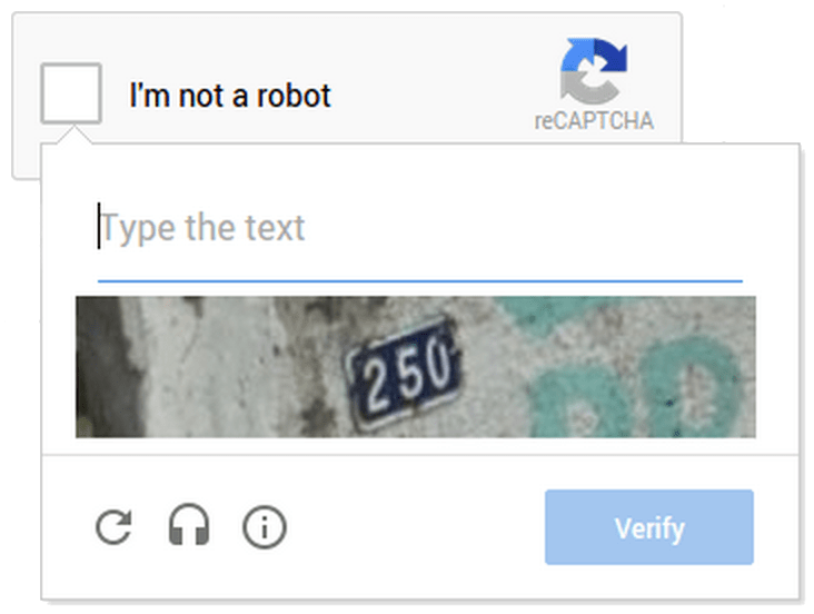 noCaptcha reCaptcha
