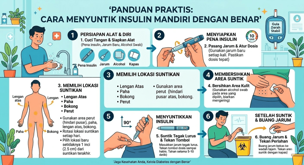 menyuntik insulin