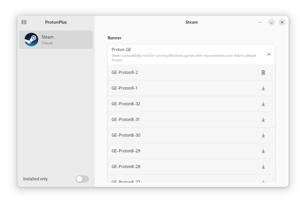 Proton+ on GNU/Linux openSUSE